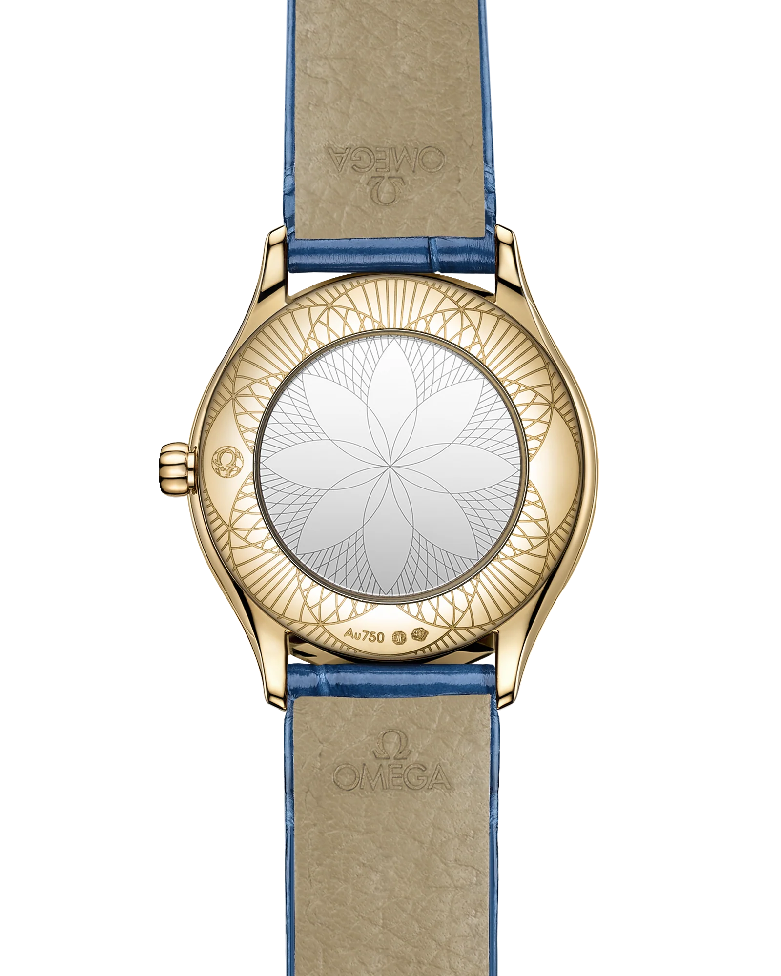 OMEGA 428.58.26.60.04.002 DE VILLE MINI TRÉSOR 26 mm, Moonshine™ gold on alligator - Image 2