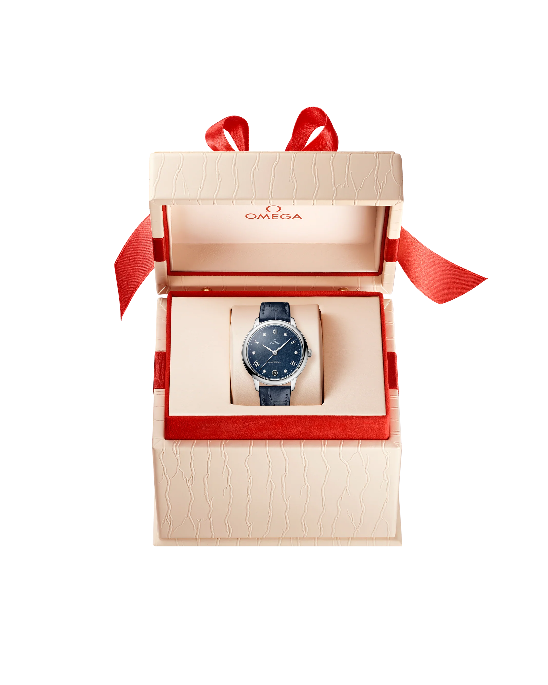 OMEGA 434.13.34.20.53.002 DE VILLE PRESTIGE 34 mm, steel on leather strap - Image 3
