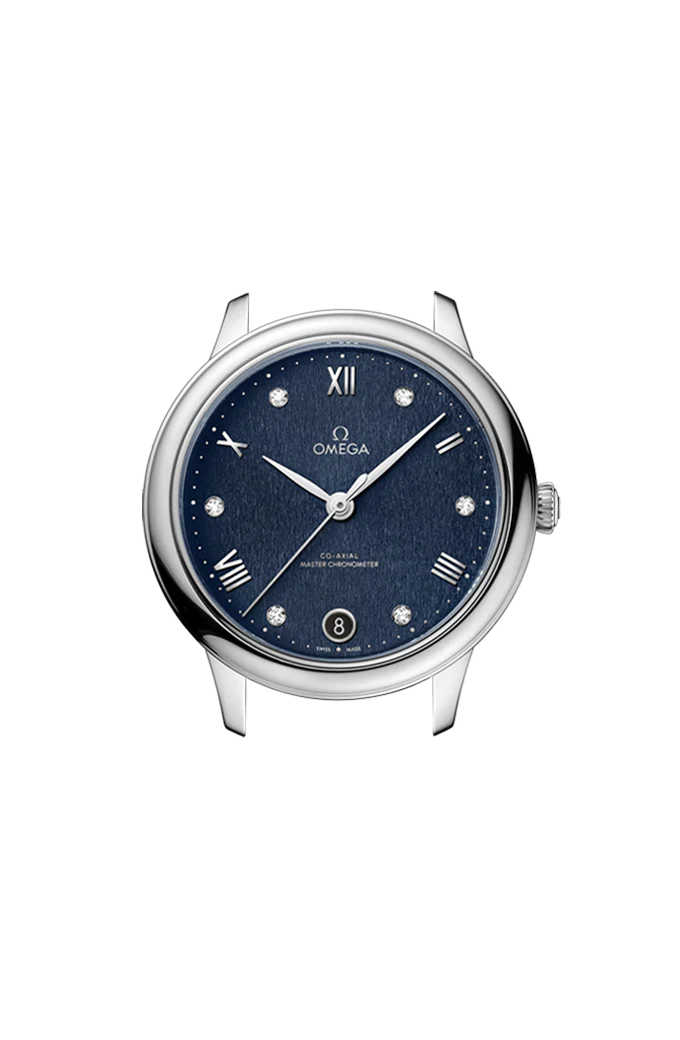 OMEGA 434.13.34.20.53.002 DE VILLE PRESTIGE 34 mm, steel on leather strap - Image 4