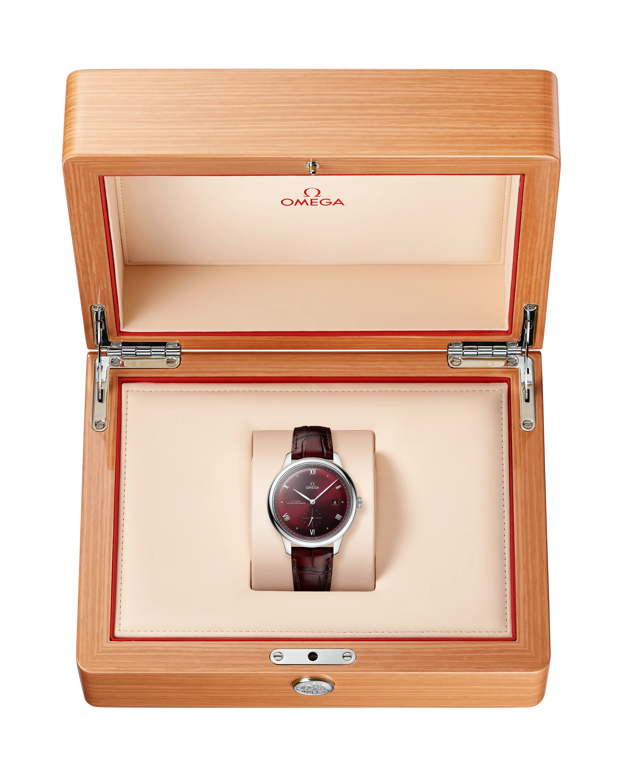 OMEGA 434.13.41.20.11.001 DE VILLE PRESTIGE 41 mm, steel on leather strap - Image 4