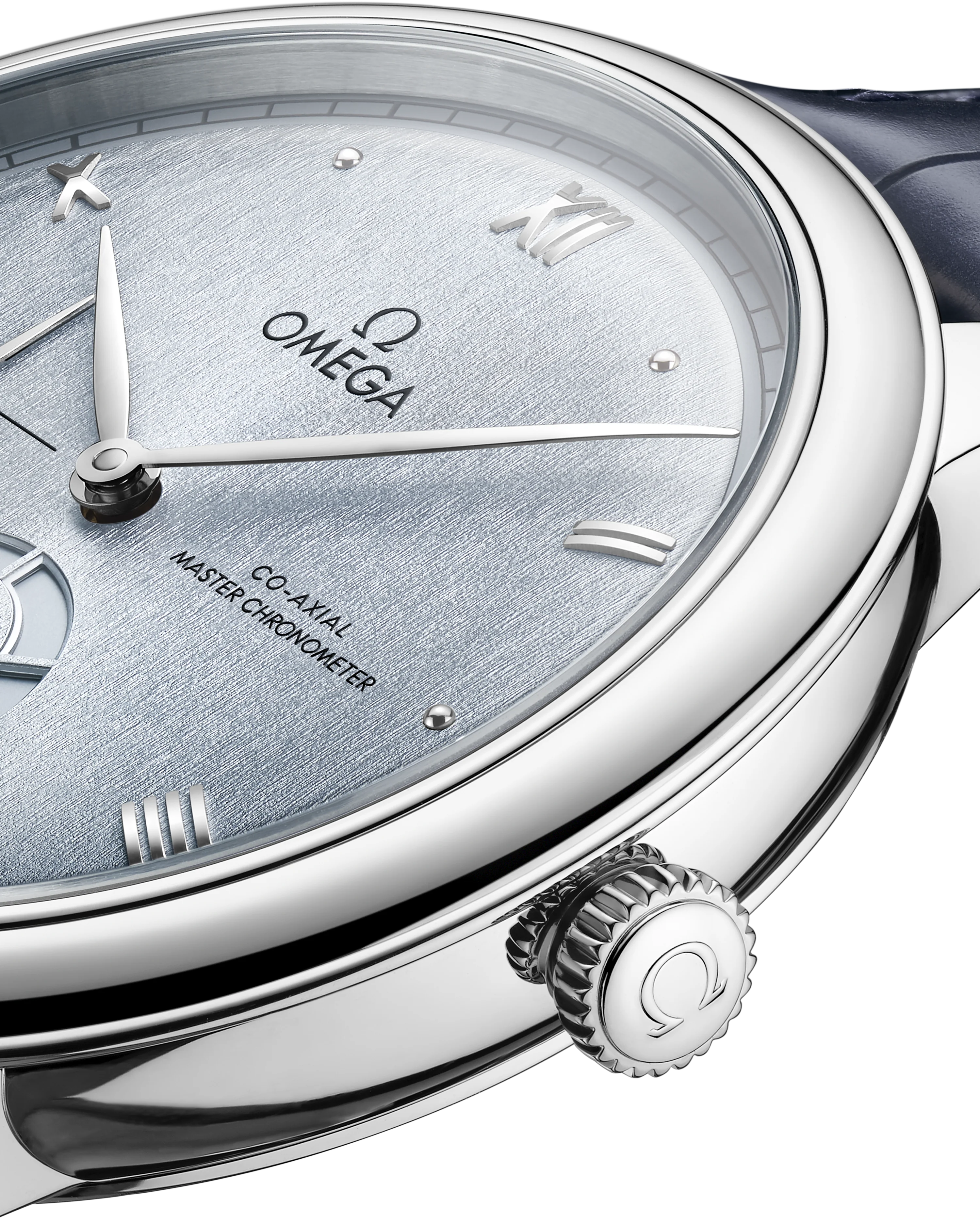 OMEGA 434.13.41.21.03.001 DE VILLE PRESTIGE 41 mm, steel on leather strap