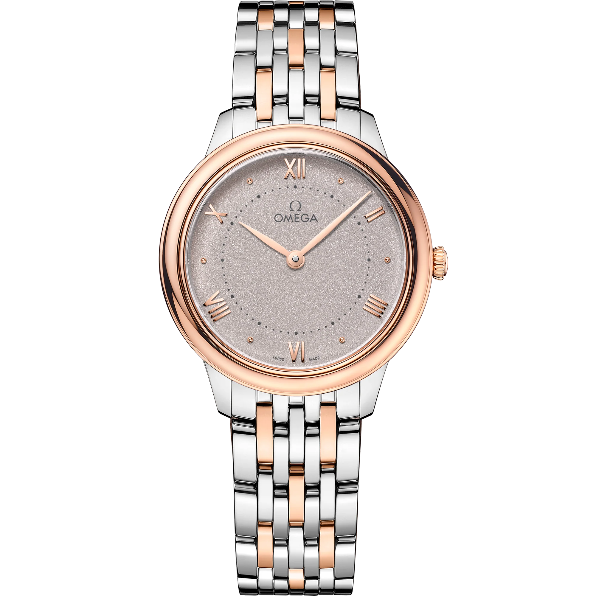 OMEGA 434.20.30.60.02.001 DE VILLE PRESTIGE 30 mm, steel ‑ Sedna™ gold on steel ‑ Sedn