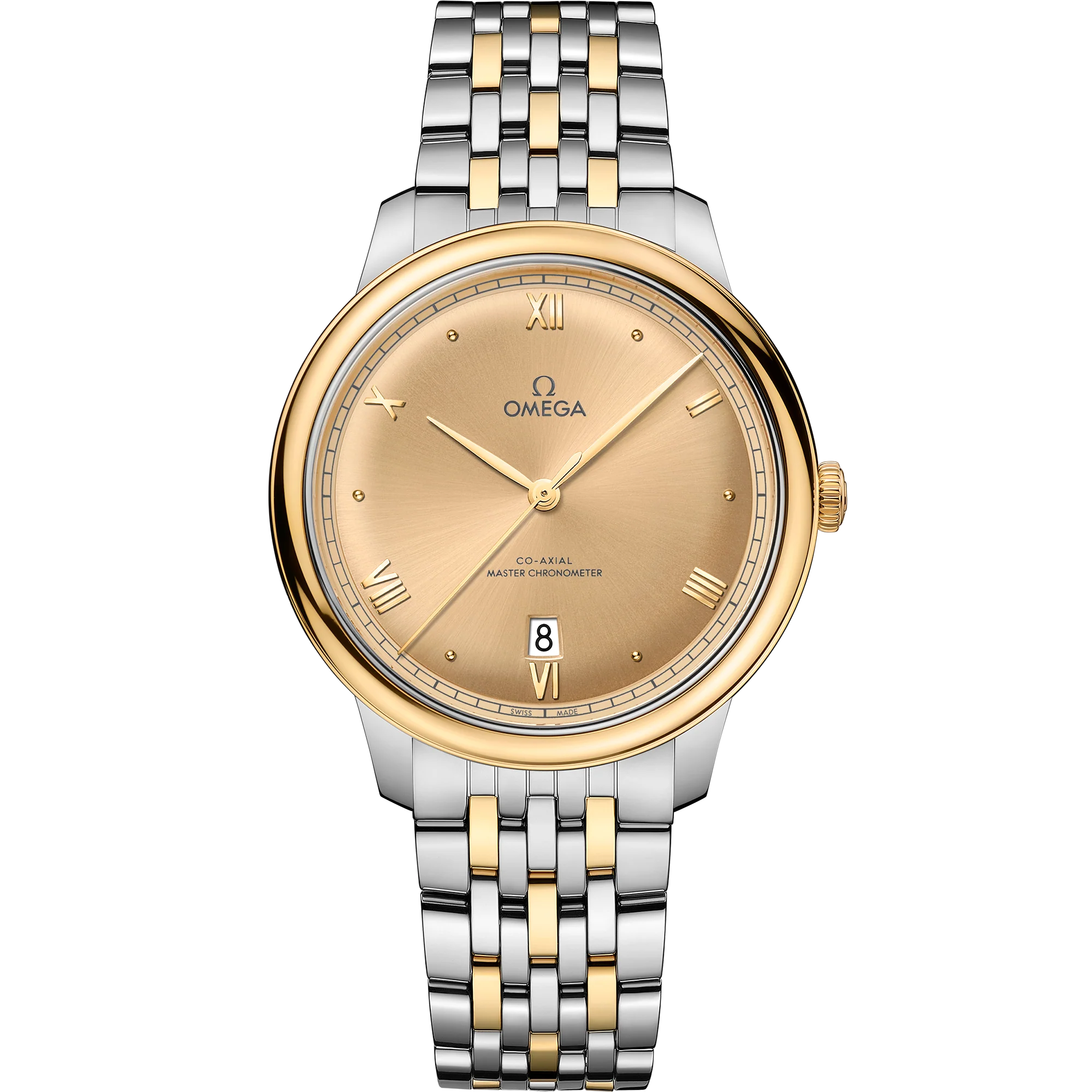 OMEGA 434.20.40.20.08.001 DE VILLE PRESTIGE 40 mm, steel ‑ yellow gold on ye
