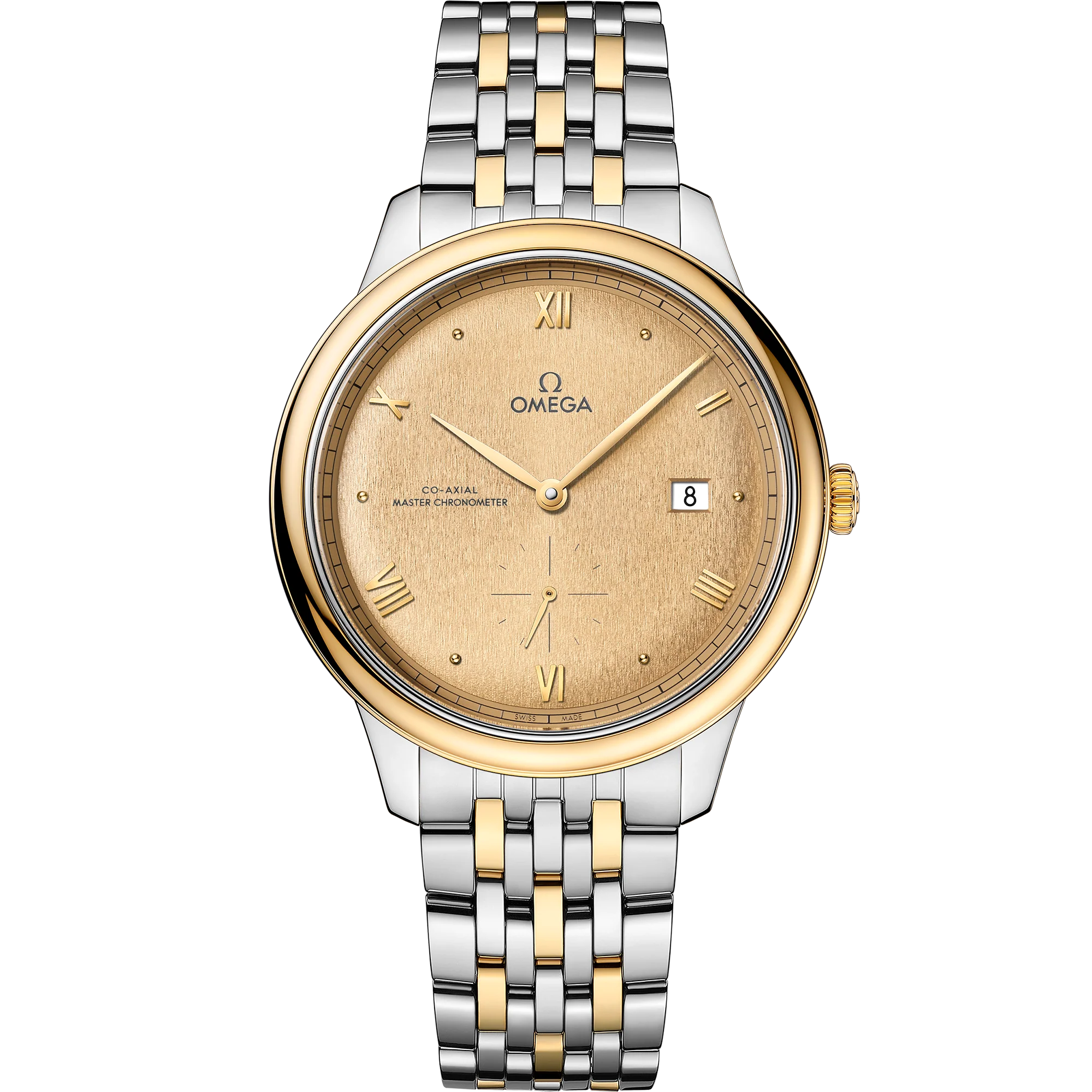 OMEGA 434.20.41.20.08.001 DE VILLE PRESTIGE 41 mm, steel ‑ yellow gold on st