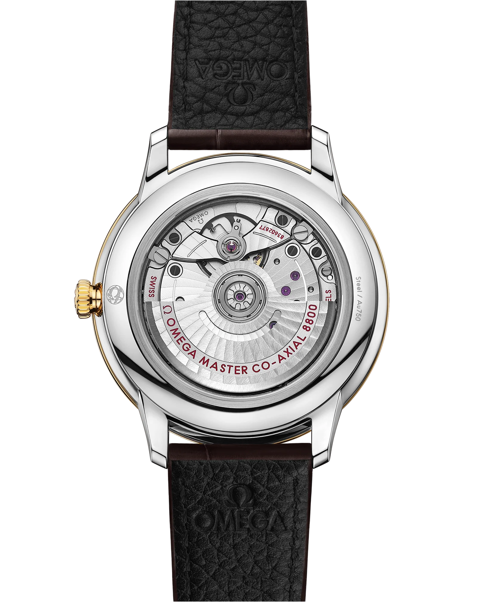 OMEGA 434.23.40.20.02.002 DE VILLE PRESTIGE 40 mm, steel ‑ yellow gold on leather stra - Image 2