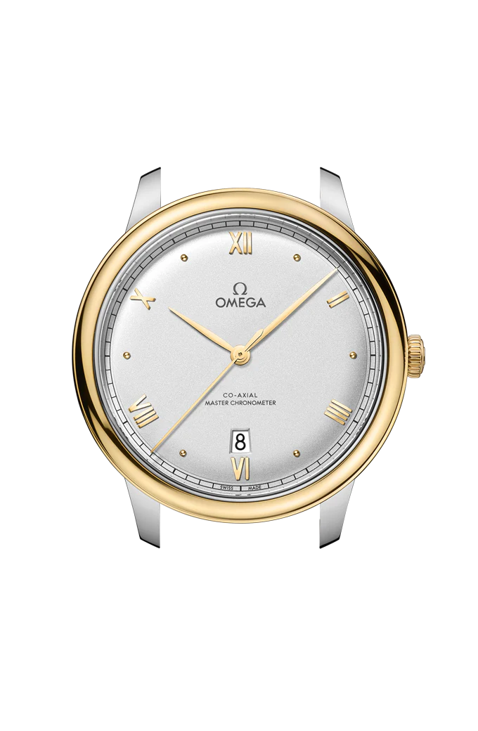OMEGA 434.23.40.20.02.002 DE VILLE PRESTIGE 40 mm, steel ‑ yellow gold on leather stra - Image 3