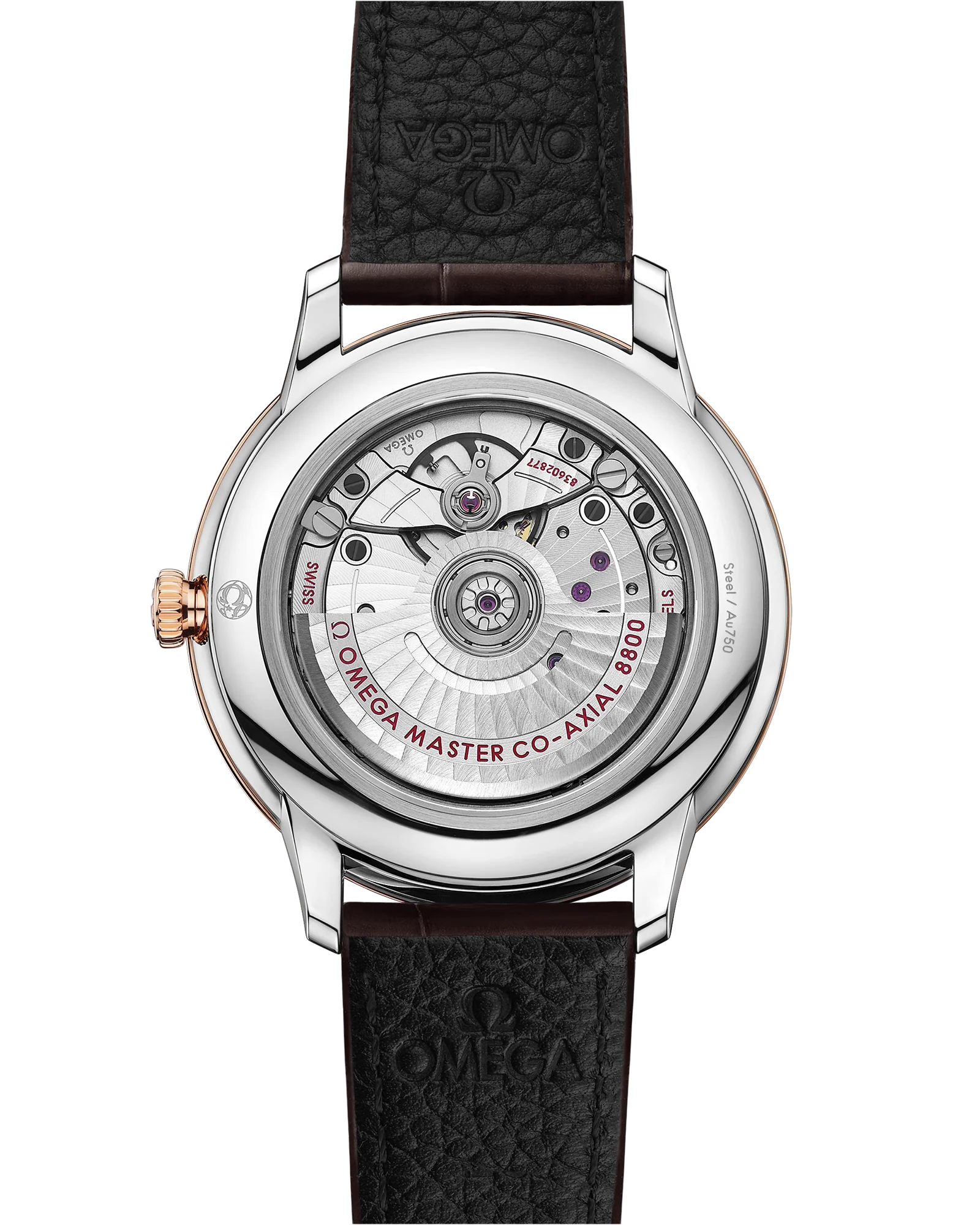 OMEGA 434.23.40.20.59.001 DE VILLE PRESTIGE 40 mm, steel ‑ Sedna™ gold on leather stra - Image 2