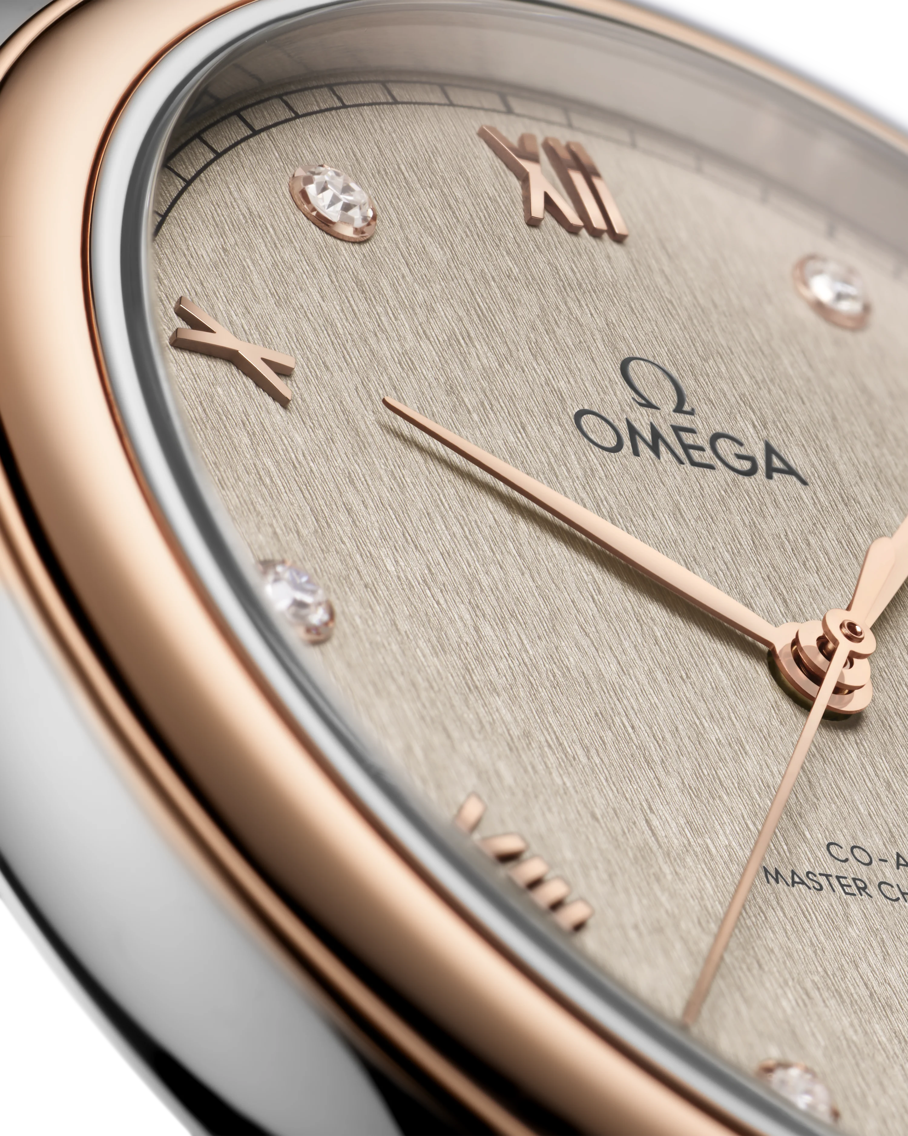OMEGA 434.23.40.20.59.001 DE VILLE PRESTIGE 40 mm, steel ‑ Sedna™ gold on leather stra - Image 3