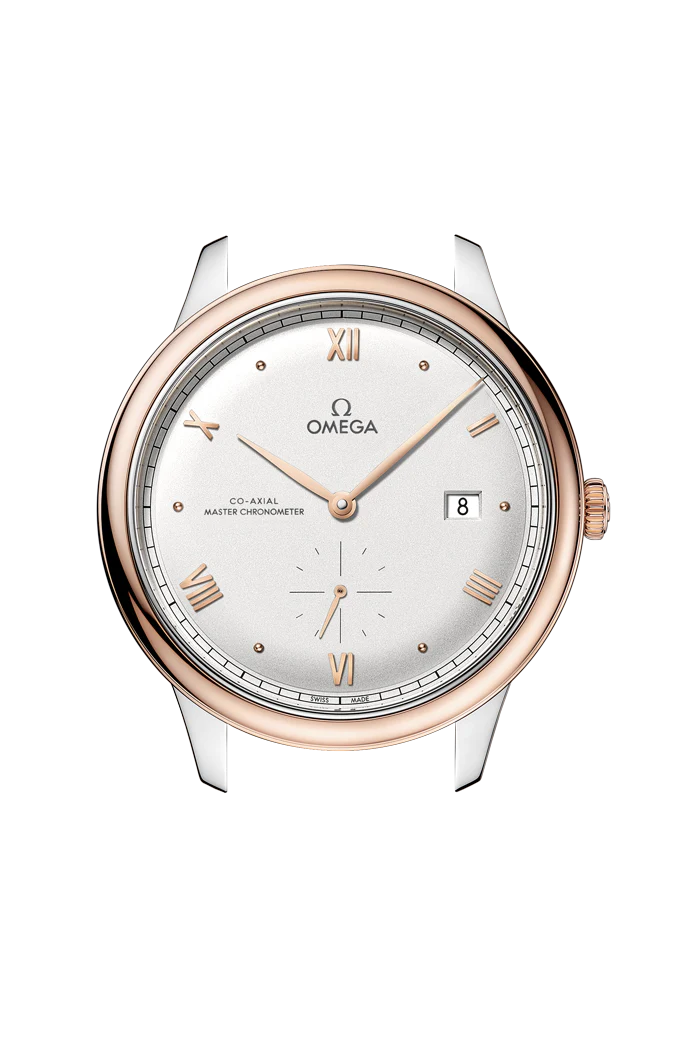 OMEGA 434.23.41.20.02.001 DE VILLE PRESTIGE 41 mm, steel ‑ Sedna™ gold on leather stra - Image 5