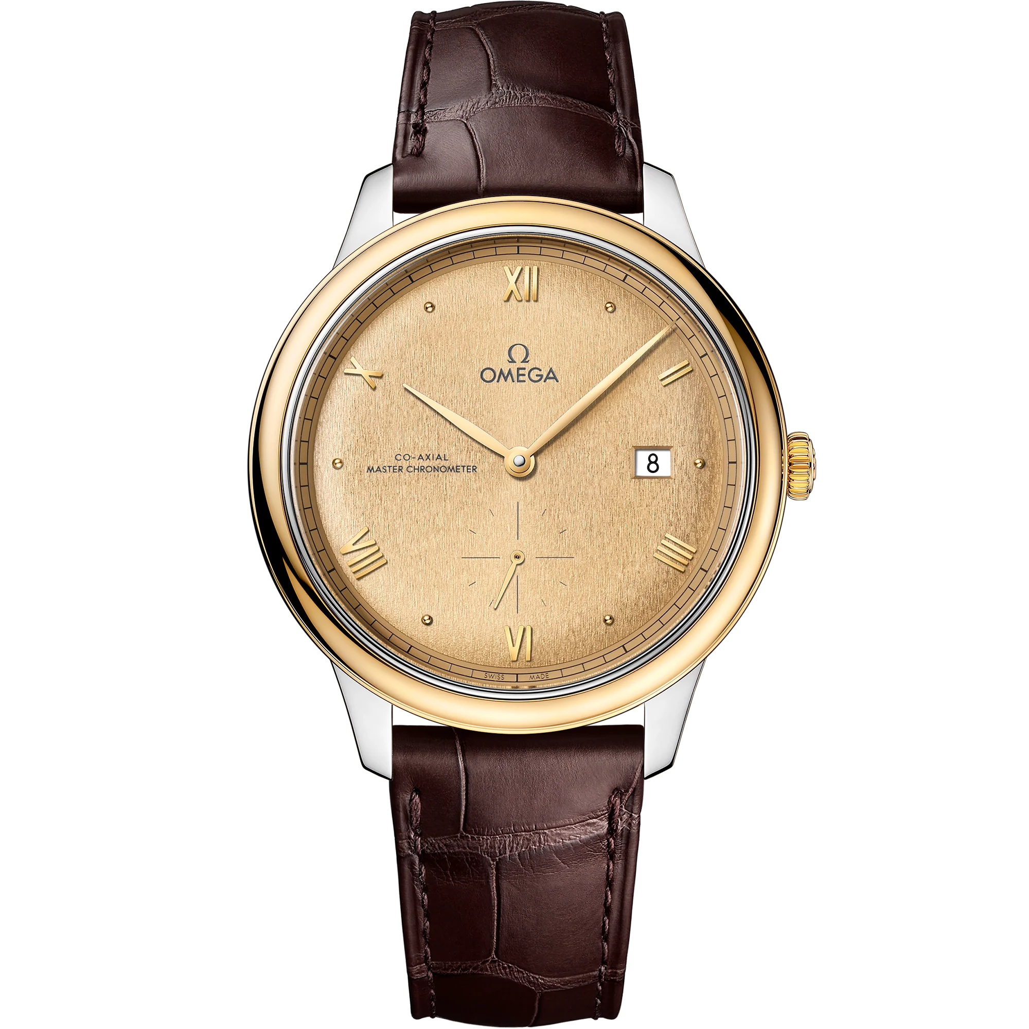 OMEGA 434.23.41.20.08.001 DE VILLE PRESTIGE 41 mm, steel ‑ yellow gold on le