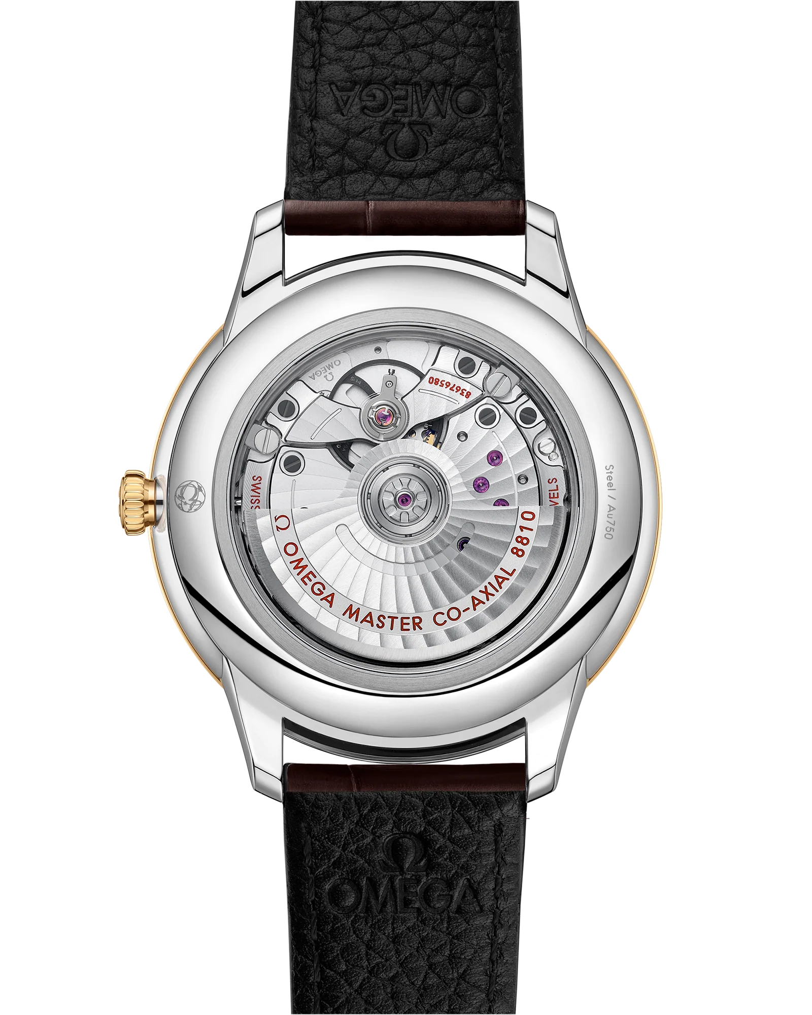 OMEGA 434.23.41.21.02.001 DE VILLE PRESTIGE 41 mm, steel ‑ yellow gold on leather stra - Image 2