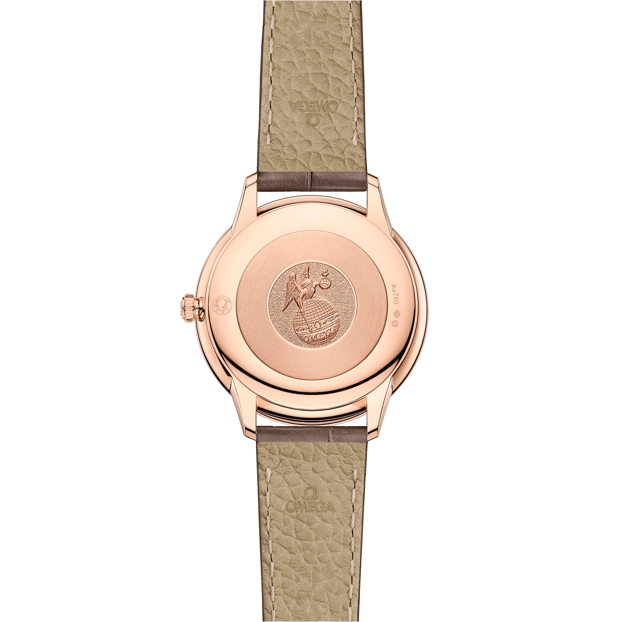 OMEGA 434.53.30.60.55.001 DE VILLE PRESTIGE 30 mm, Sedna™ gold on leather strap - Image 2
