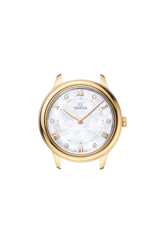 OMEGA 434.53.30.60.55.002 DE VILLE PRESTIGE 30 mm, yellow gold on leather strap - Image 4