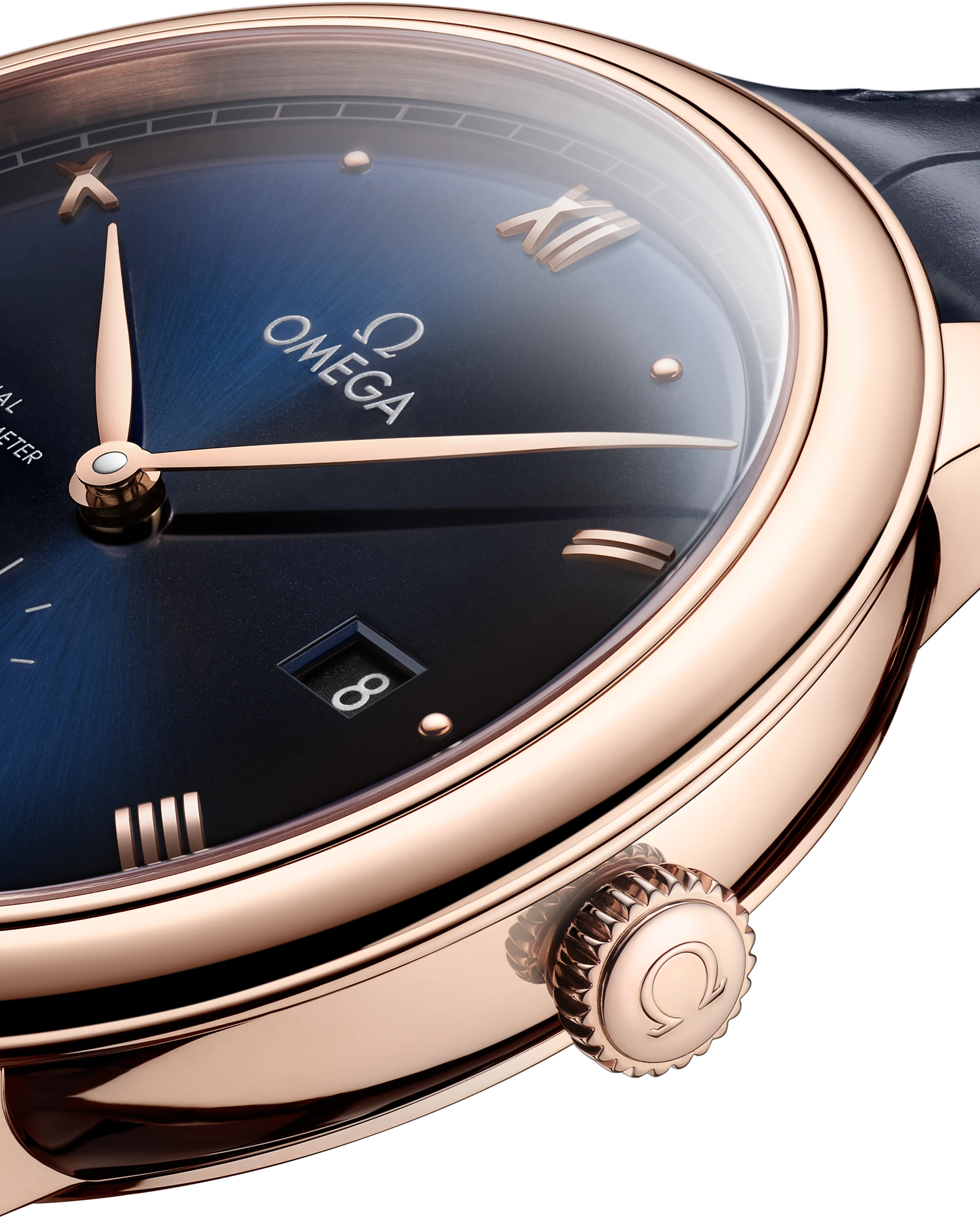OMEGA 434.53.41.20.03.001 DE VILLE PRESTIGE 41 mm, Sedna™ gold on leather st - Image 3
