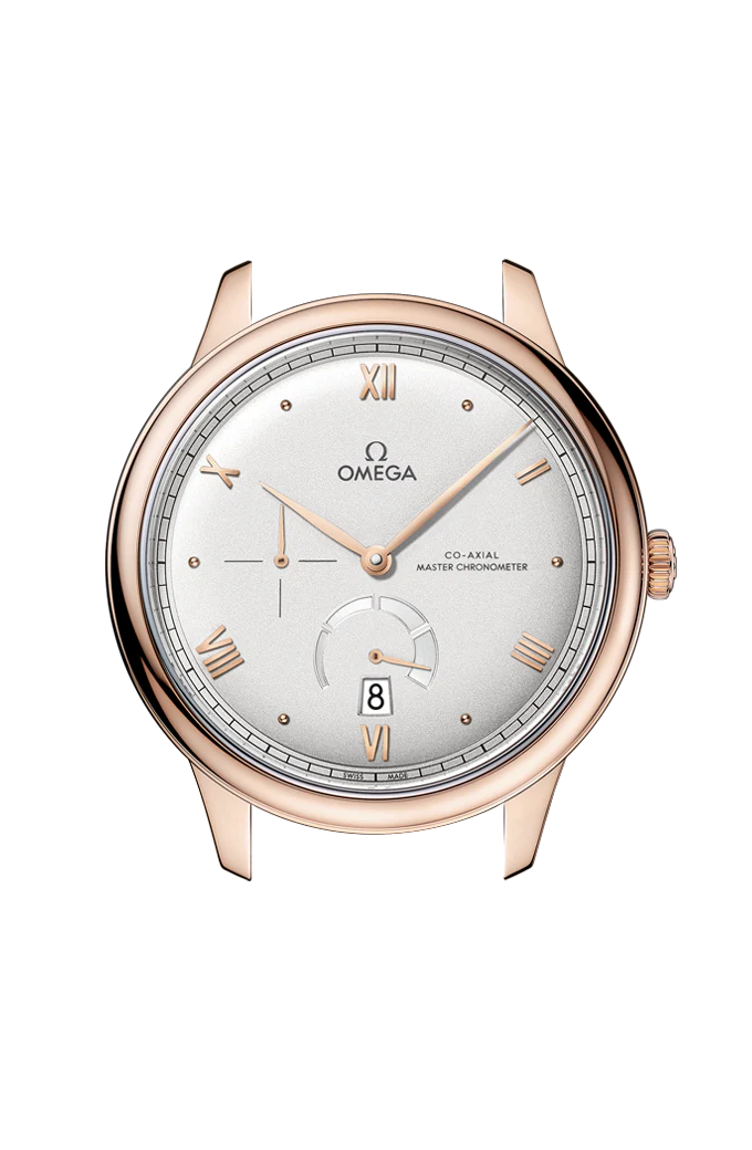 OMEGA 434.53.41.21.02.001 DE VILLE PRESTIGE 41 mm, Sedna™ gold on leather strap - Image 4