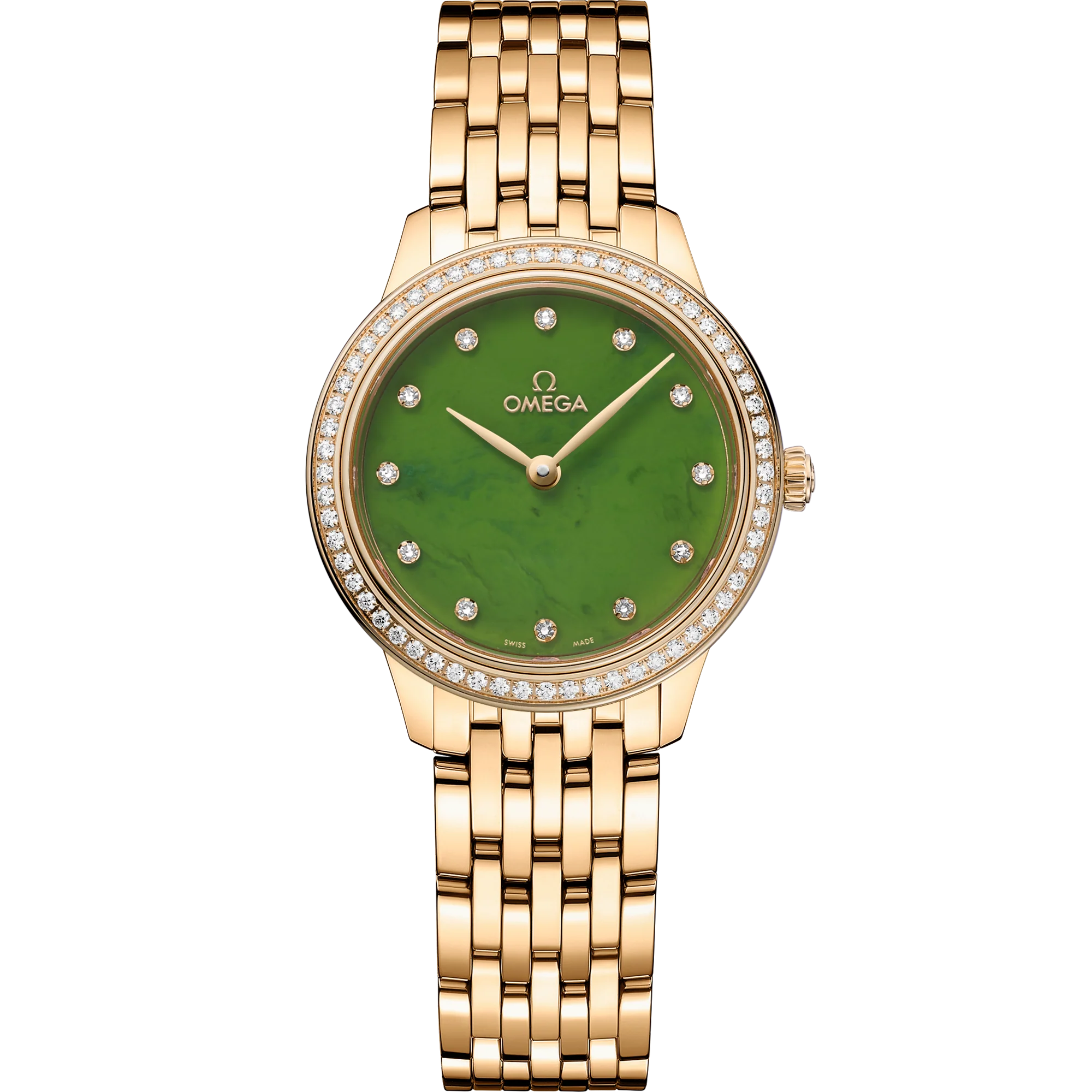 OMEGA 434.55.28.60.99.001 DE VILLE PRESTIGE 27.5 mm, yellow gold on yellow gold