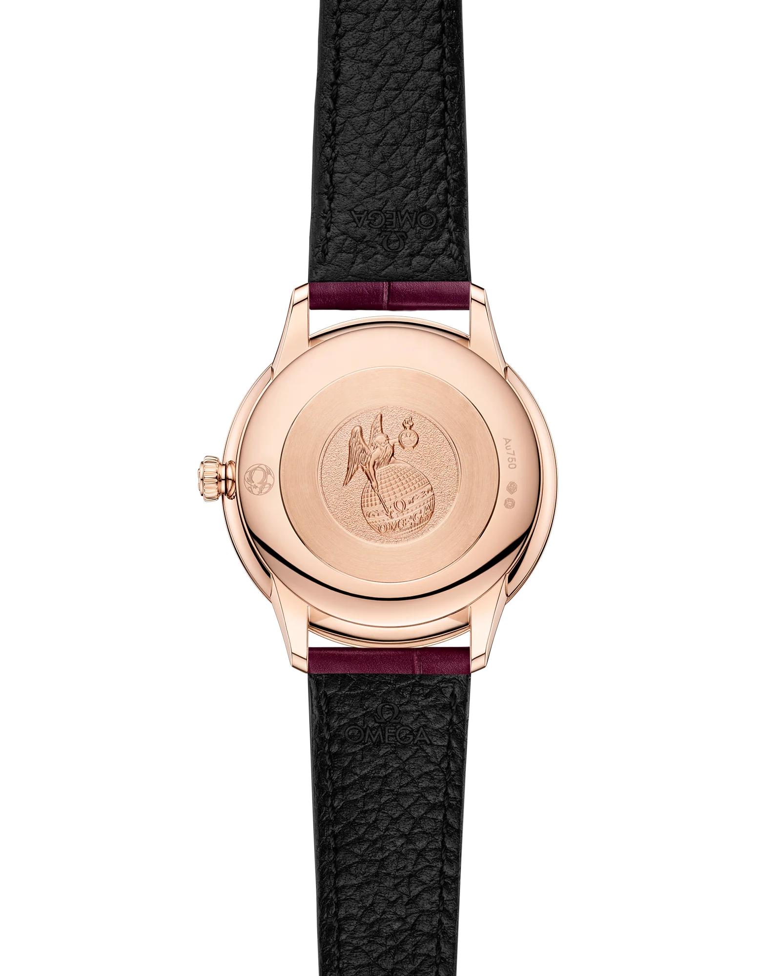OMEGA 434.58.28.60.55.001 DE VILLE PRESTIGE 27.5 mm, Sedna™ gold on leather strap - Image 2