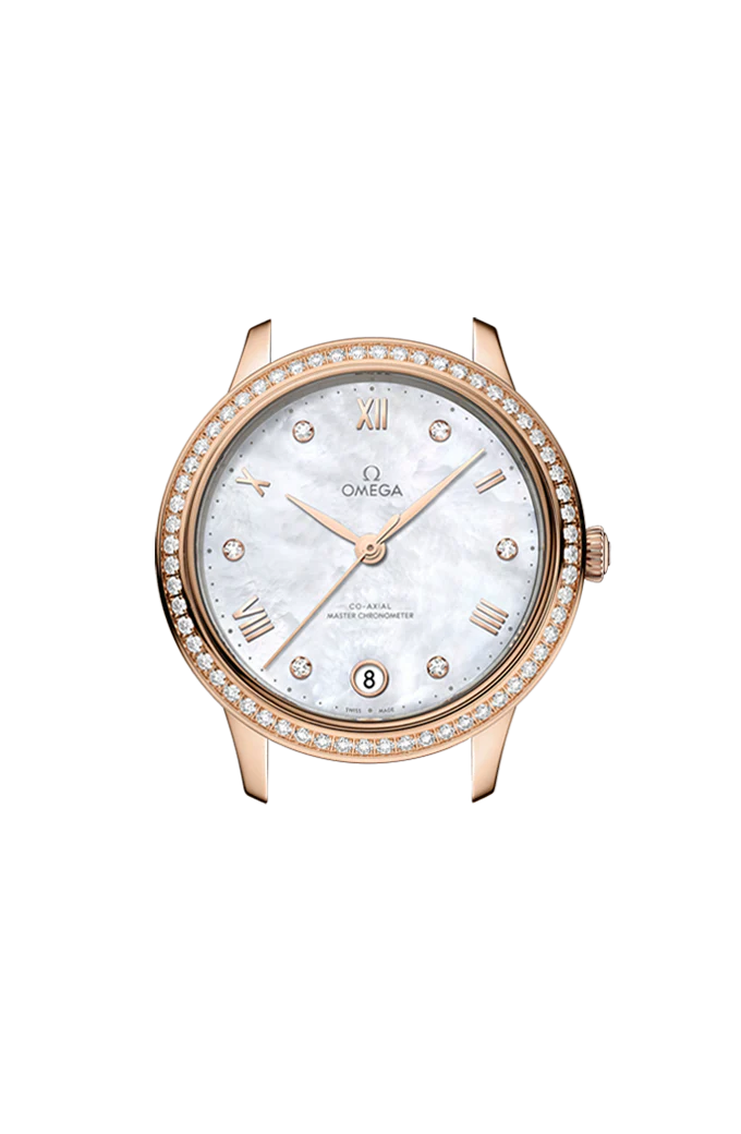 OMEGA 434.58.34.20.55.001 DE VILLE PRESTIGE 34 mm, Sedna™ gold on leather st - Image 3