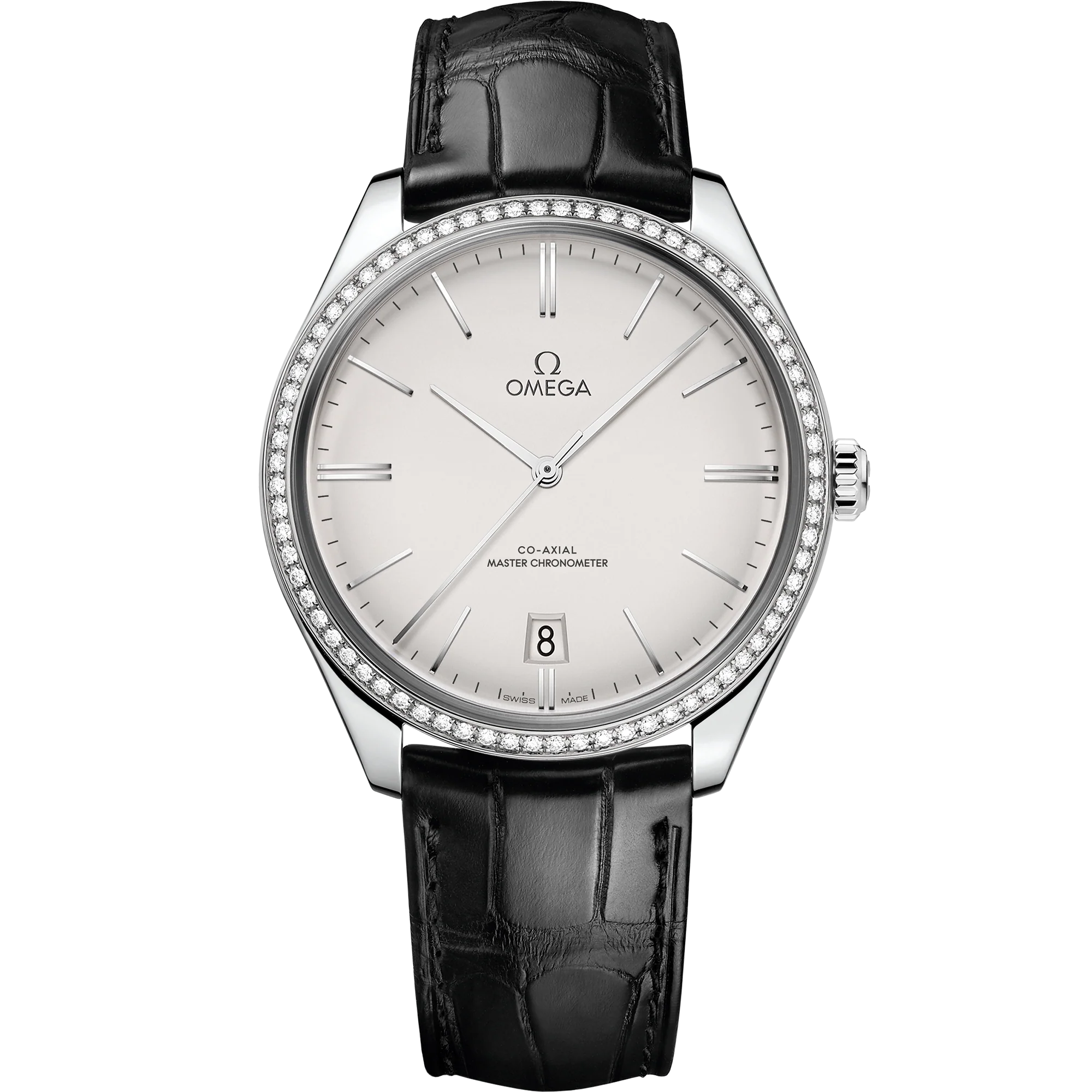 OMEGA 435.18.40.21.02.001 DE VILLE TRÉSOR 40 mm, steel on leather strap