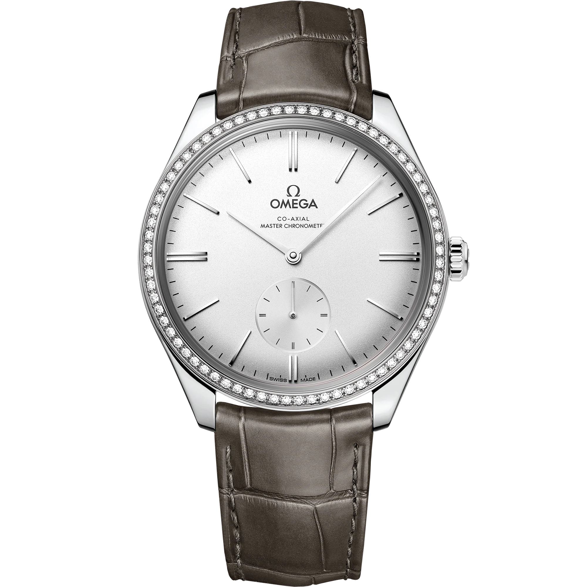 OMEGA 435.18.40.21.02.002 DE VILLE TRÉSOR 40 mm, steel on leather strap