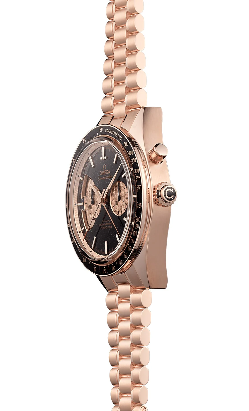 OMEGA 522.50.45.52.03.001 SPEEDMASTER CHRONO CHIME 45 mm, Sedna™ gold on Sedna™ gold - Image 12