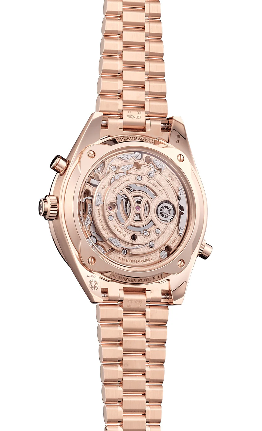 OMEGA 522.50.45.52.03.001 SPEEDMASTER CHRONO CHIME 45 mm, Sedna™ gold on Sedna™ gold - Image 22