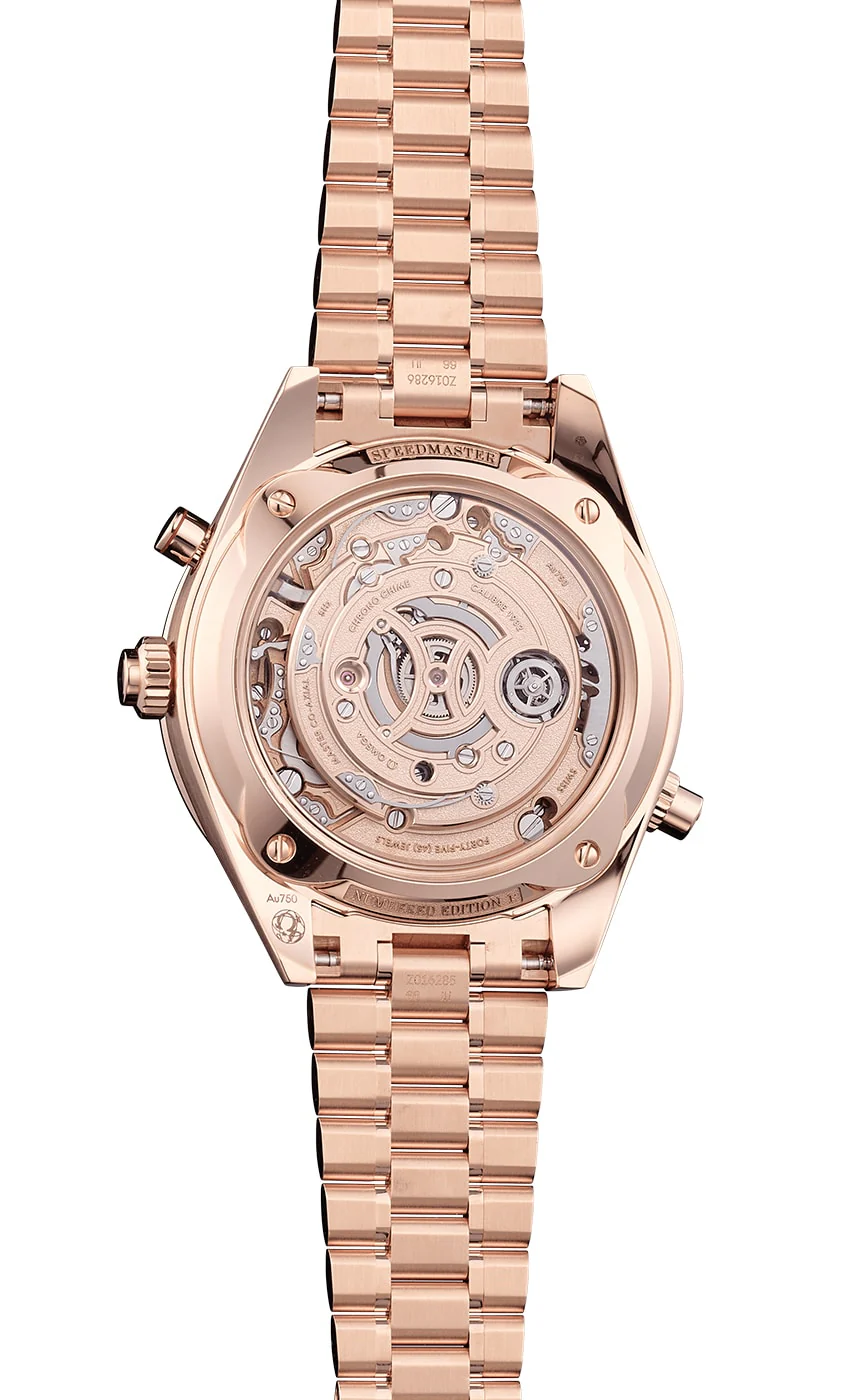 OMEGA 522.50.45.52.03.001 SPEEDMASTER CHRONO CHIME 45 mm, Sedna™ gold on Sedna™ gold - Image 23