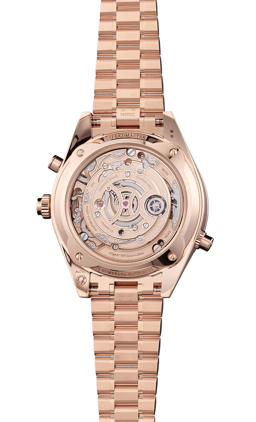 OMEGA 522.50.45.52.03.001 SPEEDMASTER CHRONO CHIME 45 mm, Sedna™ gold on Sedna™ gold - Image 25