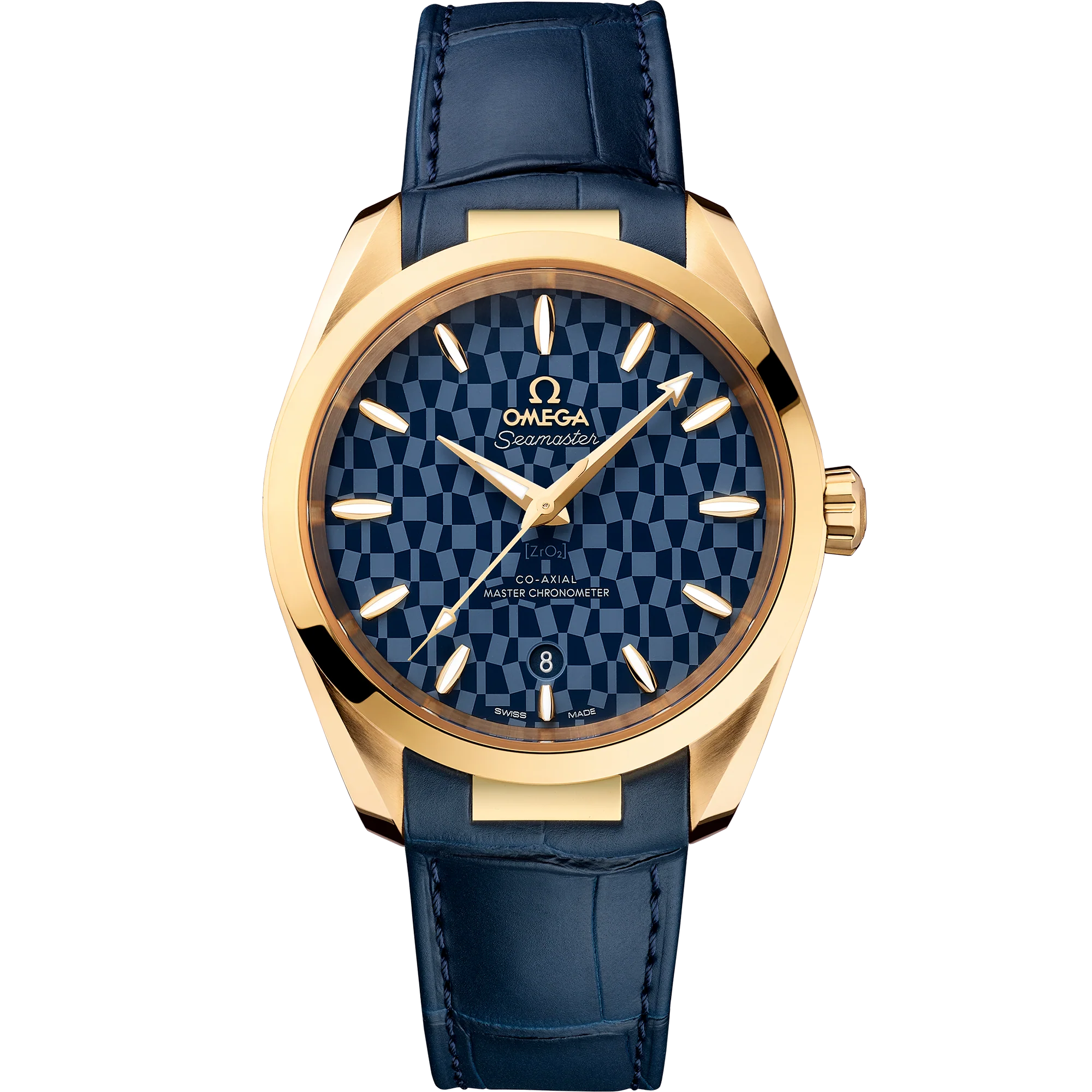 OMEGA 522.53.38.20.03.001 Tokyo 2020 Seamaster Aqua Terra 150M 38 mm, yellow gold on l