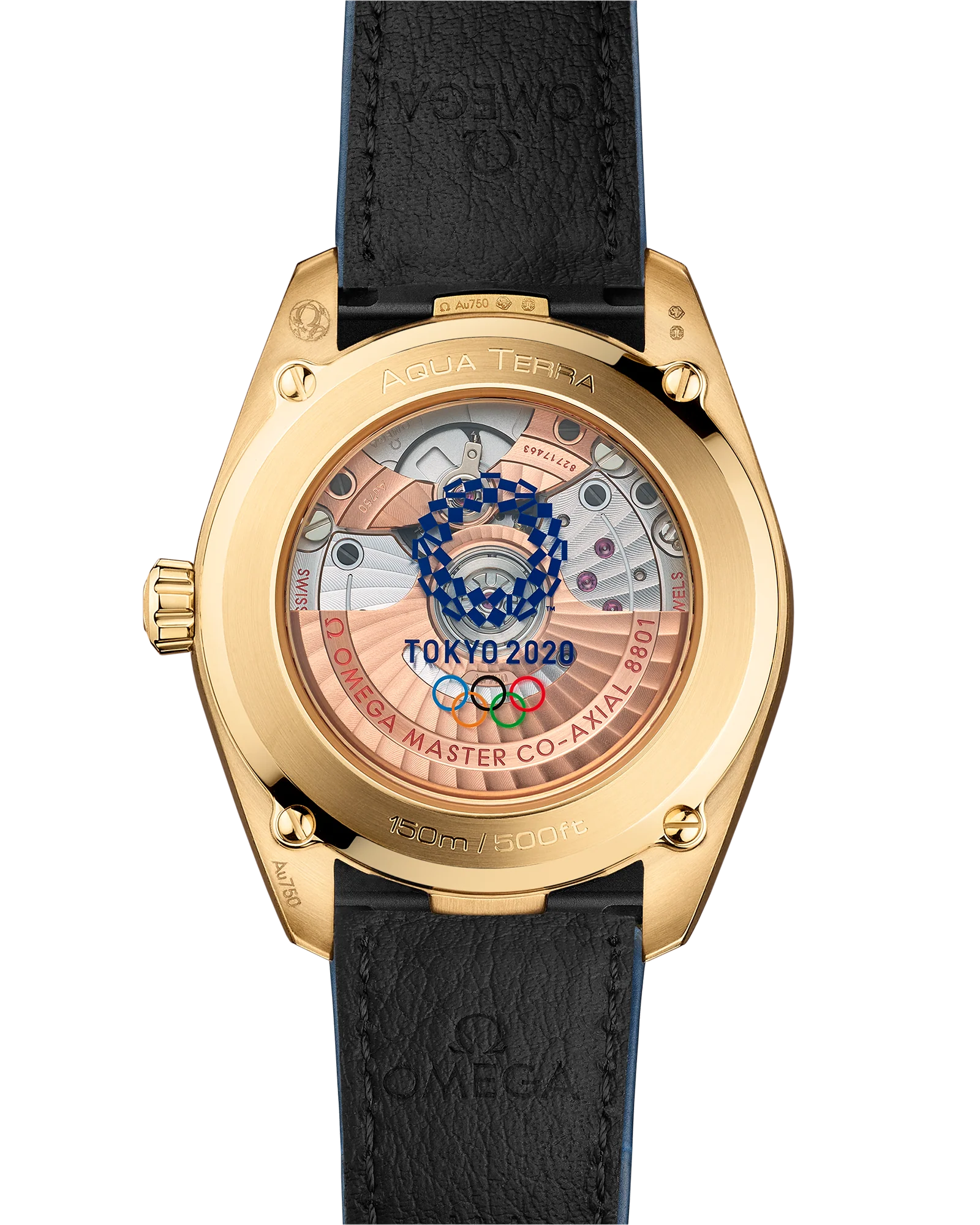 OMEGA 522.53.38.20.03.001 Tokyo 2020 Seamaster Aqua Terra 150M 38 mm, yellow gold on l - Image 2