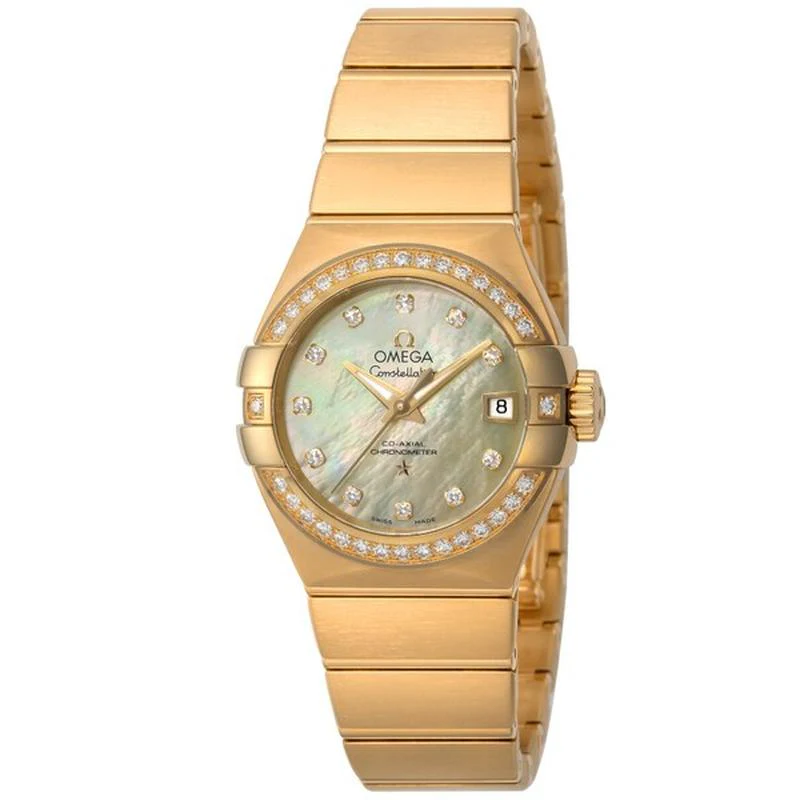 Omega Constellation Co-Axial Chronometer Champagne Parallel Import 123.55.27.20.57.002