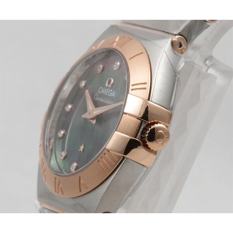 Omega Constellation Quartz Ladies' Watch with Metal Bracelet, Parallel Import, 5-Year Warranty. Model: 123.20.27.60.57.006. - Image 2