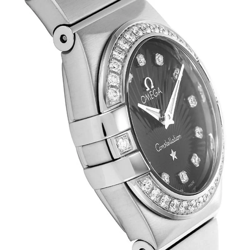 Omega Constellation Quartz Ladies' Watch with Metal Bracelet, Parallel Import, 5-Year Warranty, Model Number: 123.15.24.60.51.001 - Image 3