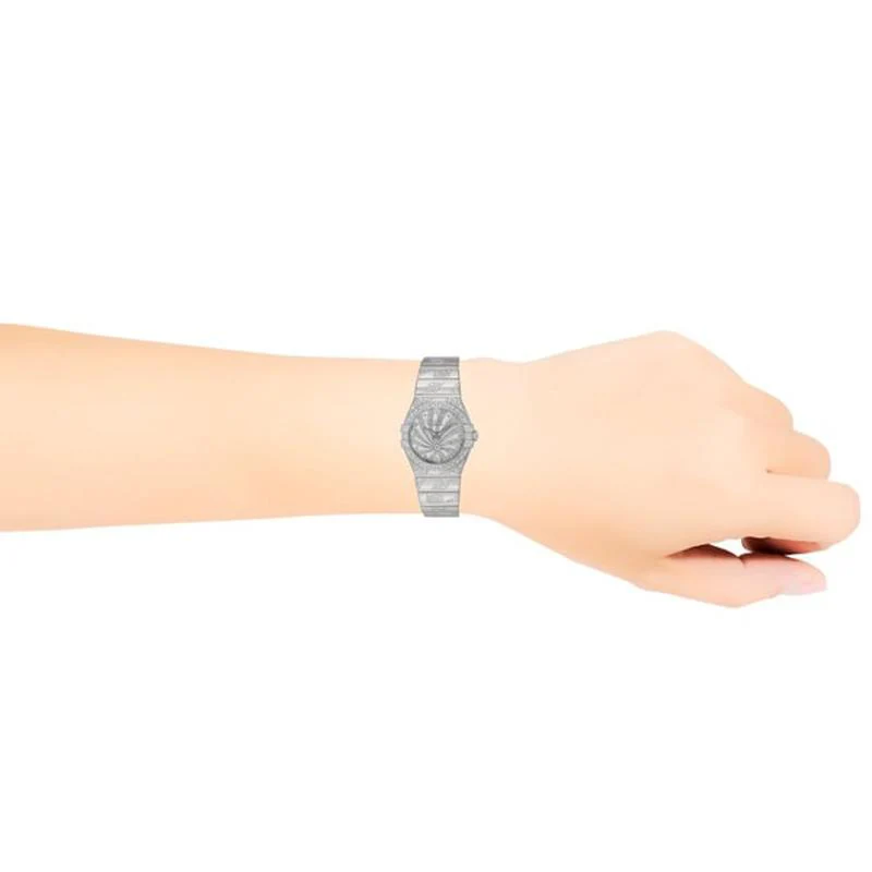 Omega Constellation Quartz Ladies' Watch with Metal Bracelet, Parallel Import, 5-Year Warranty, Model Number: 123.55.27.60.55.012 - Image 2