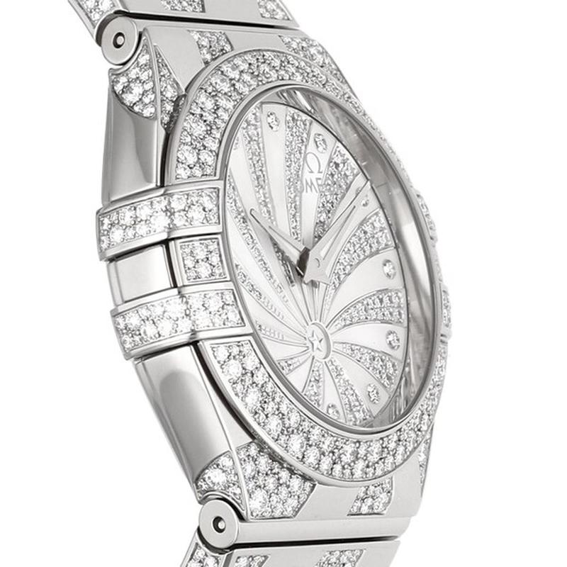 Omega Constellation Quartz Ladies' Watch with Metal Bracelet, Parallel Import, 5-Year Warranty, Model Number: 123.55.27.60.55.012 - Image 3