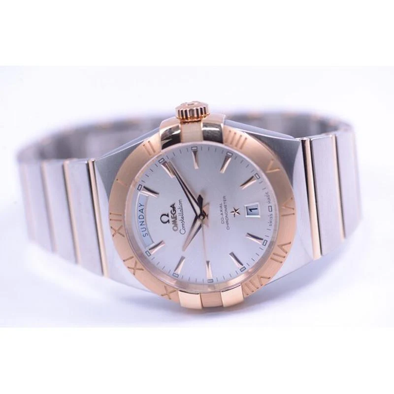 Omega Men's Omega Constellation OMEGA CO-AXIAL DAY-DATE Silver Automatic Watch Parallel Import 123.20.38.22.02.001 - Image 3