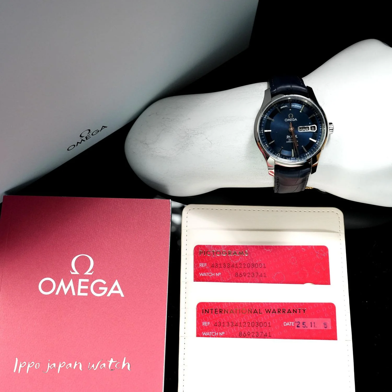 Omega Men's Omega De Ville Hour Vision Parallel Import 5-Year Warranty 431.33.41.22.03.001 - Image 8