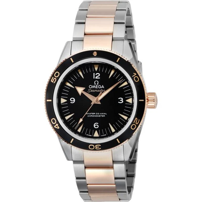 OMEGA Seamaster 300M Black (Case: Sedna Gold) 5-Year Warranty 233.20.41.21.01.001 [Parallel Import]