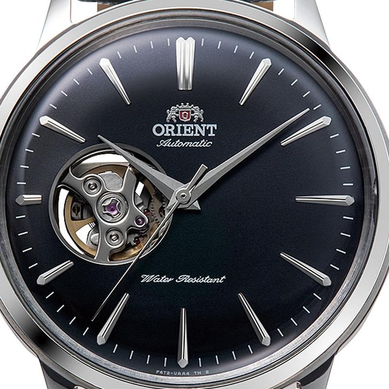 ORIENT Classic Bambino Semi-Skeleton Mechanical Leather Men's Watch RN-AG0007B - Image 4