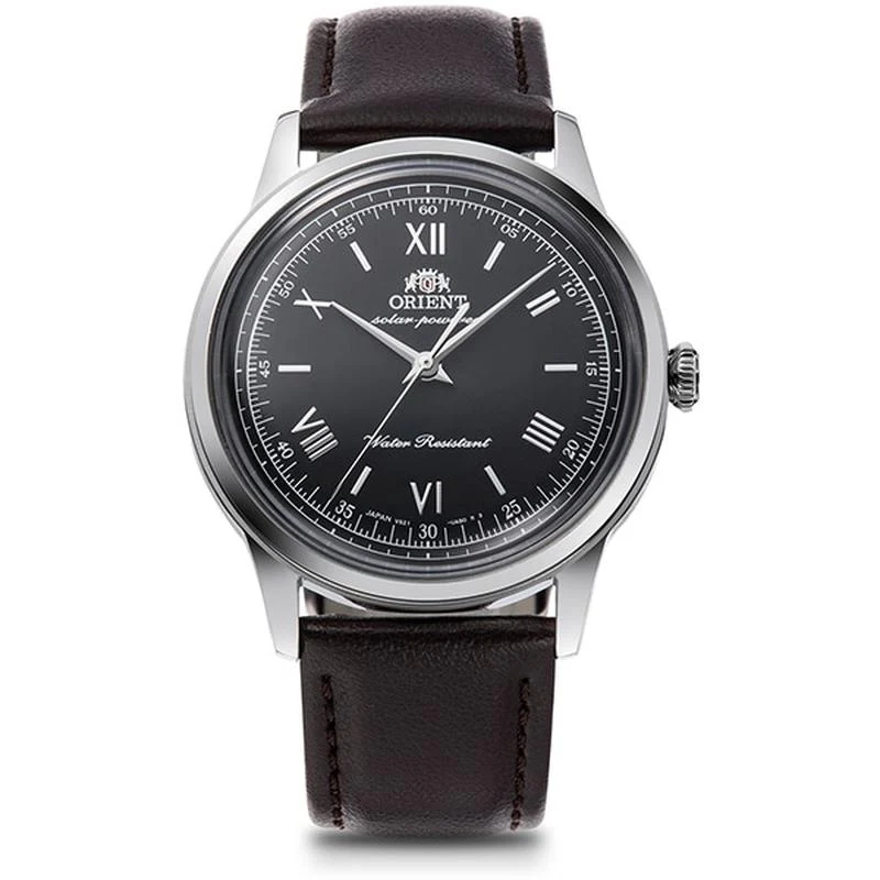 Orient Men's Classic Bambino 38 Solar-Powered Synthetic Leather Band RN-WK0004L