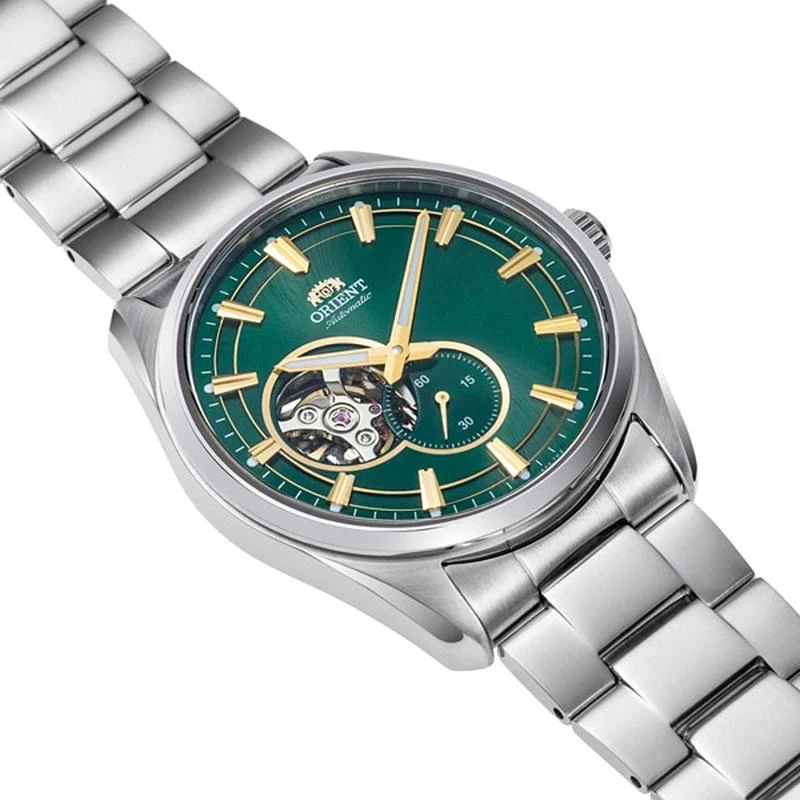 Orient Men's Contemporary Semi-Skeleton Automatic Watch with Metal Band RN-AR0008E/RA-AR0008E10B - Image 2