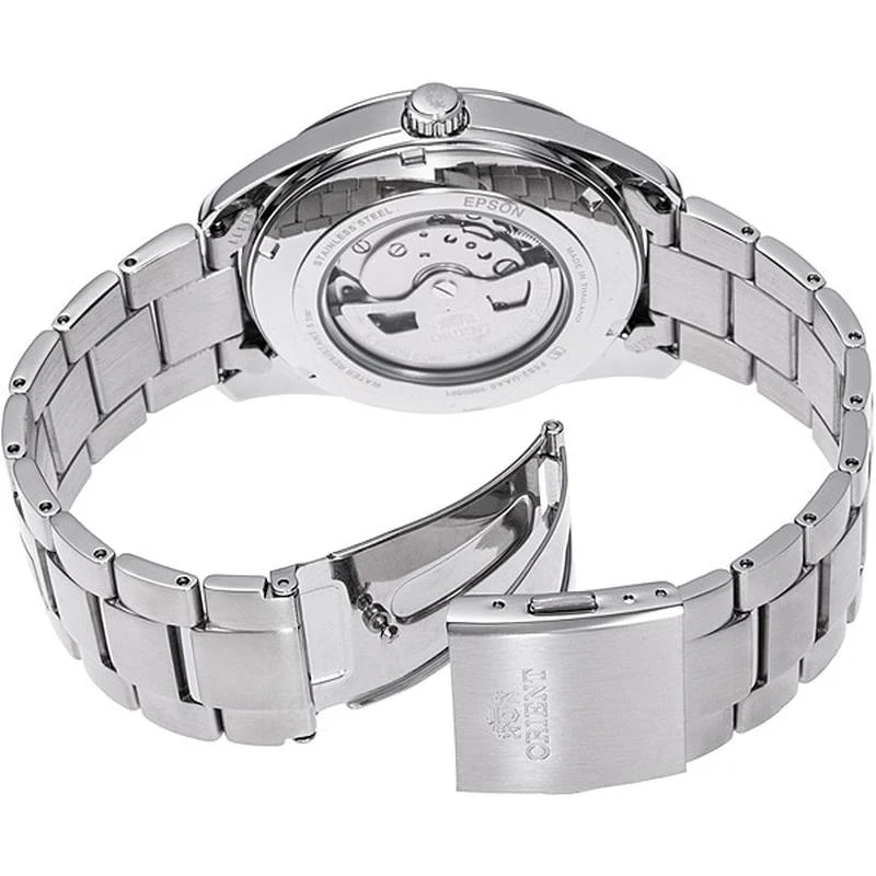 Orient Men's Contemporary Semi-Skeleton Automatic Watch with Metal Band RN-AR0008E/RA-AR0008E10B - Image 4