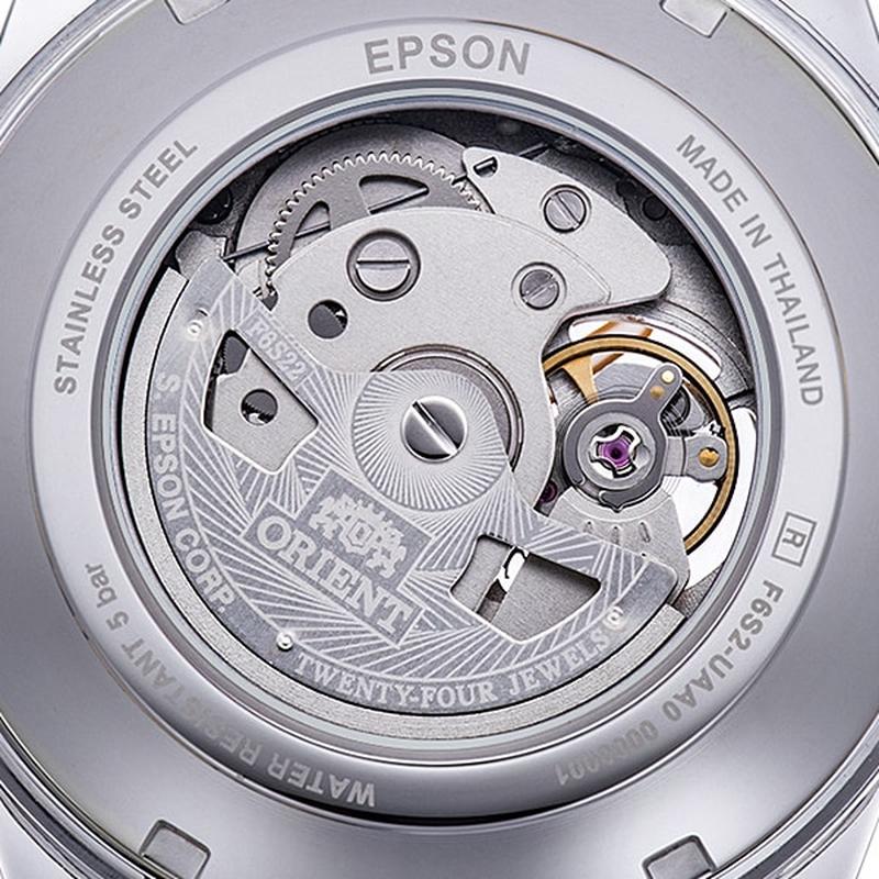 Orient Men's Contemporary Semi-Skeleton Automatic Watch with Metal Band RN-AR0009L - Image 5