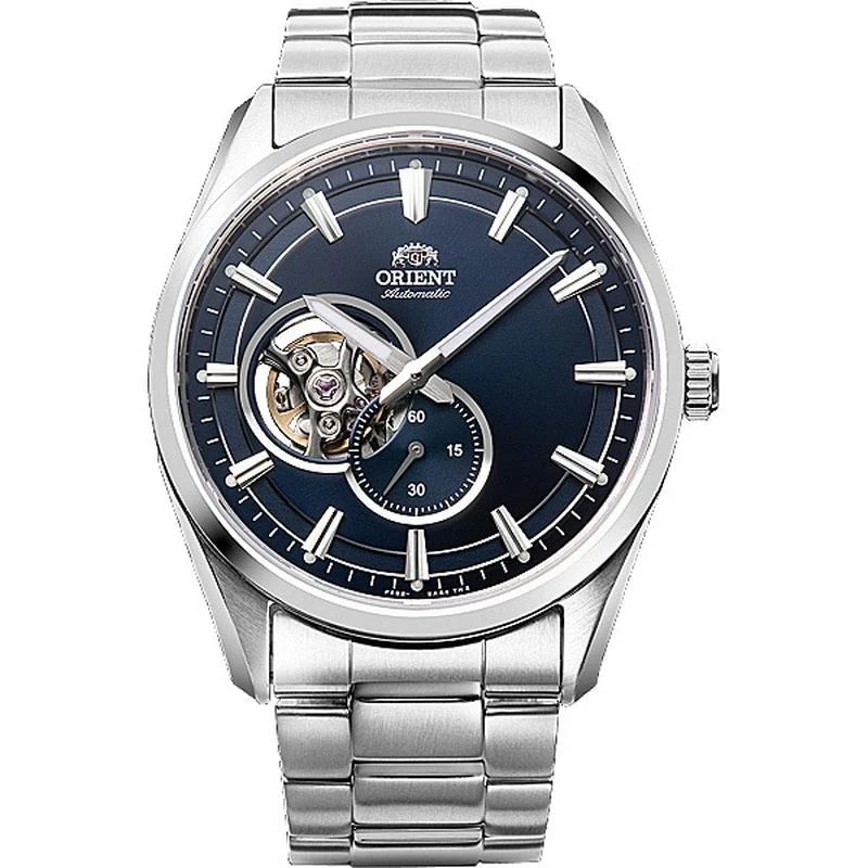Orient Men's Contemporary Semi-Skeleton Mechanical Stainless Steel Watch RN-AR0002L