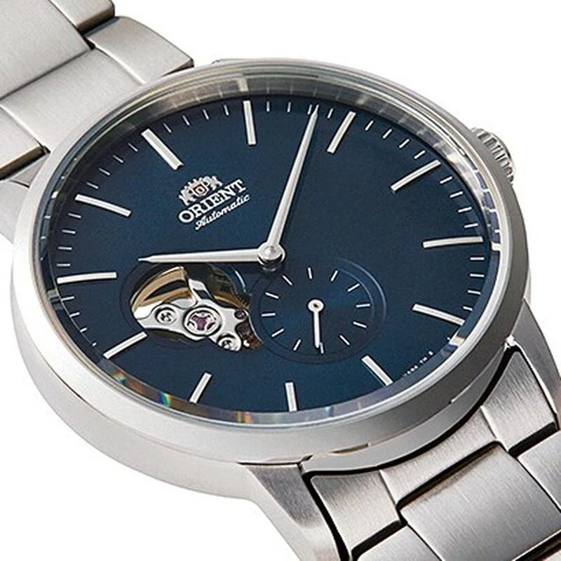 Orient Men's Contemporary Semi-Skeleton Mechanical Stainless Steel Watch RN-AR0101L - Image 2