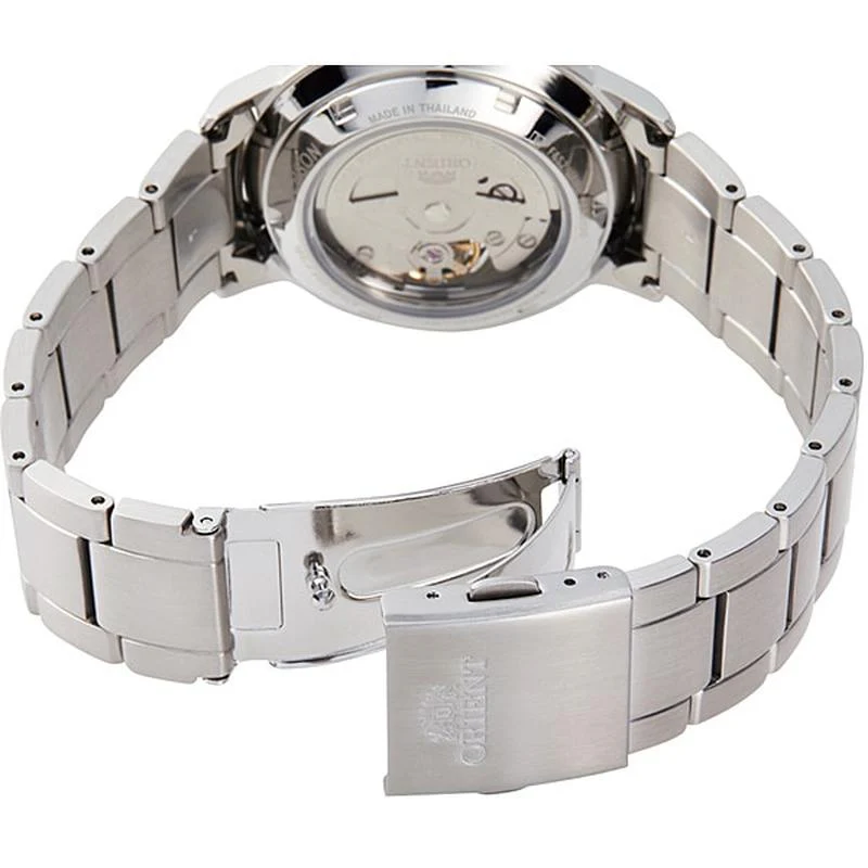 Orient Men's Contemporary Semi-Skeleton Mechanical Stainless Steel Watch RN-AR0101L - Image 4