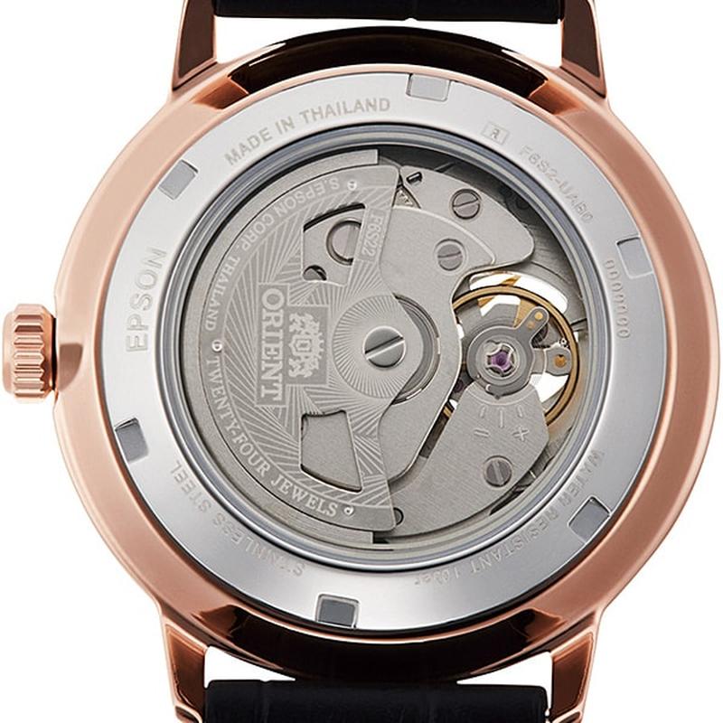 ORIENT Men's Contemporary Semi-Skeleton Mechanical Watch with Leather Band RN-AR0103B - Image 3