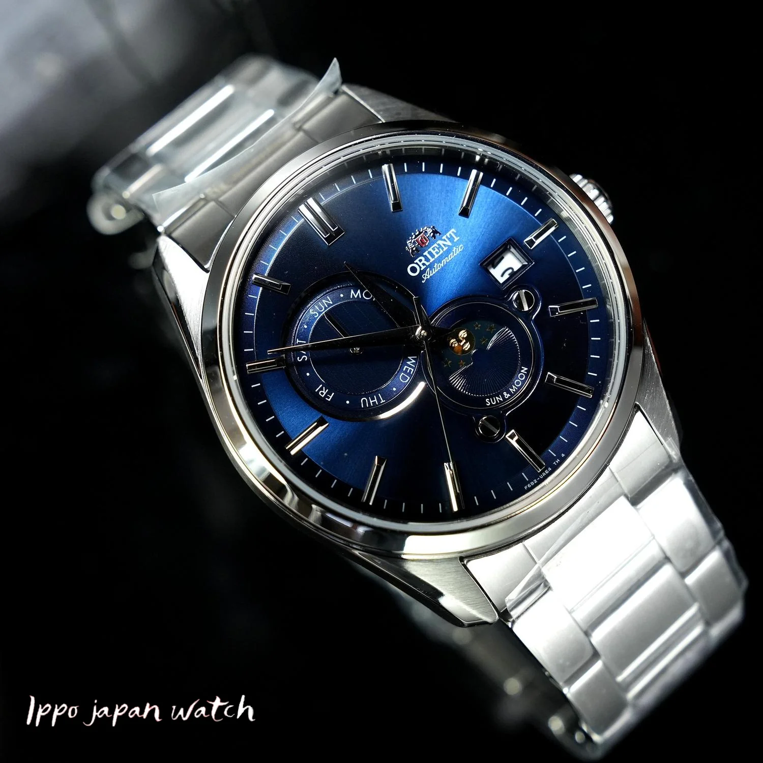 ORIENT RN-AK0303L Men's Contemporary SUN & MOON Mechanical Stainless Steel Watch - Image 2