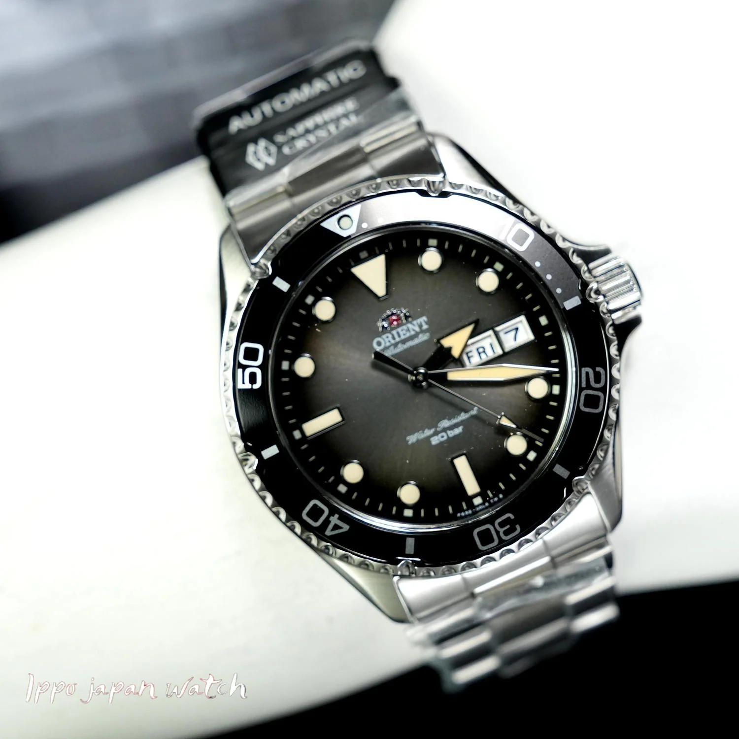 Orient Men's Mako Sports Diver Design Automatic Metal Band Watch RN-AA0810N/RA-AA0810N19B - Image 7