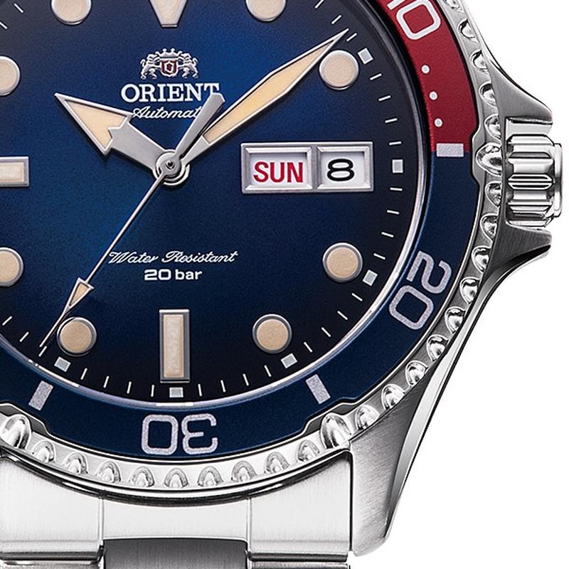 Orient Men's Mako Sports Diver Design Automatic Metal Band Watch RN-AA0812L - Image 3